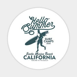 Surf Beach Summer Magnet